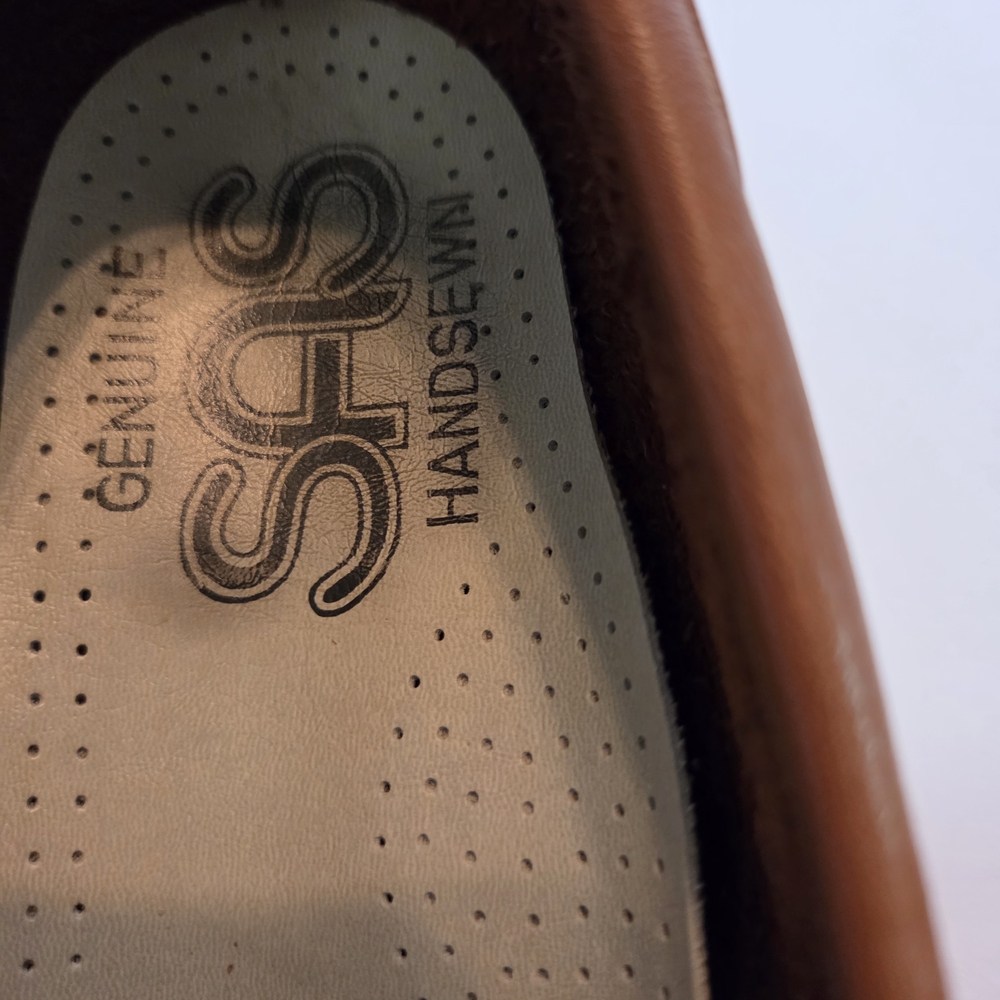 SAS Women's Tan Leather Loafers - Picture 6 of 12